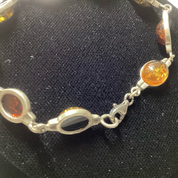 Silver and Gemstone Bracelet - Picture 3 of 3